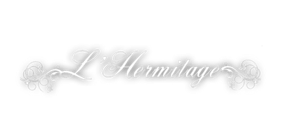 Logo clients de Savoir Digital Community management, l'Hermitage restaurant en Normandie